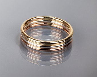 Stackable ring, Choose a color-Yellow, Rose gold or Argentium silver, Purchase by set or single, Knuckle ring, Gold filled, Toe ring, Gift