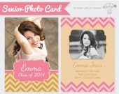 5x7 Senior Graduation Announcement Card Photoshop Template Instant Download Il_170x135