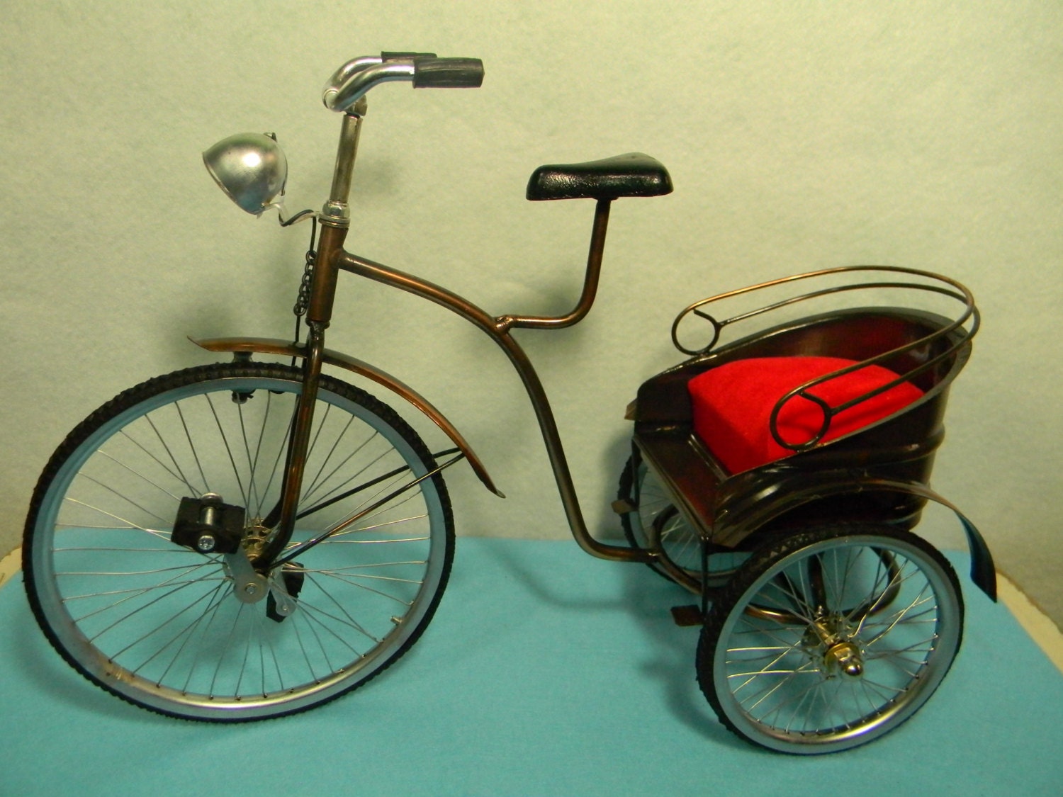 Miniature Traditional Bicycle Mandarin Chinesse Antique