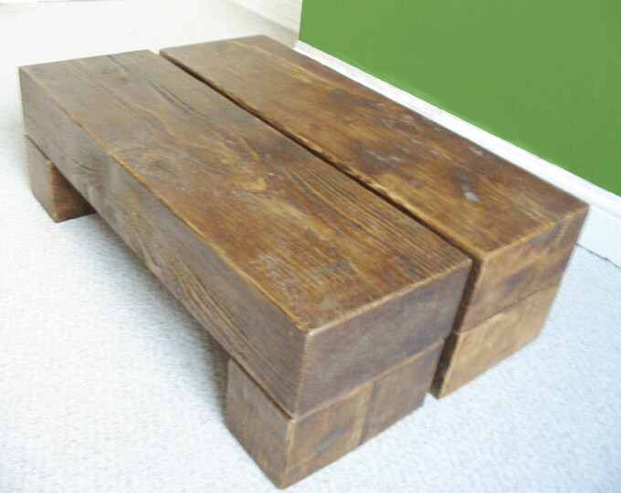 Chunky Wooden Coffee Table