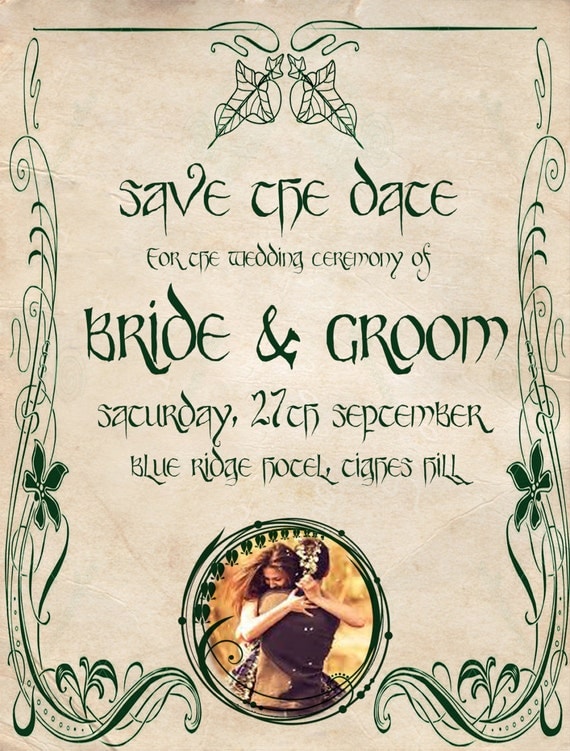 Lord of the Rings Wedding Invitations Part One BreeCraft