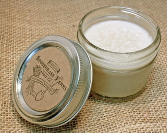 Unscented Deodorant - Organic Deodorant - Pit Paste - All Natural Deodorant Cream in 4-oz. Mason Jar