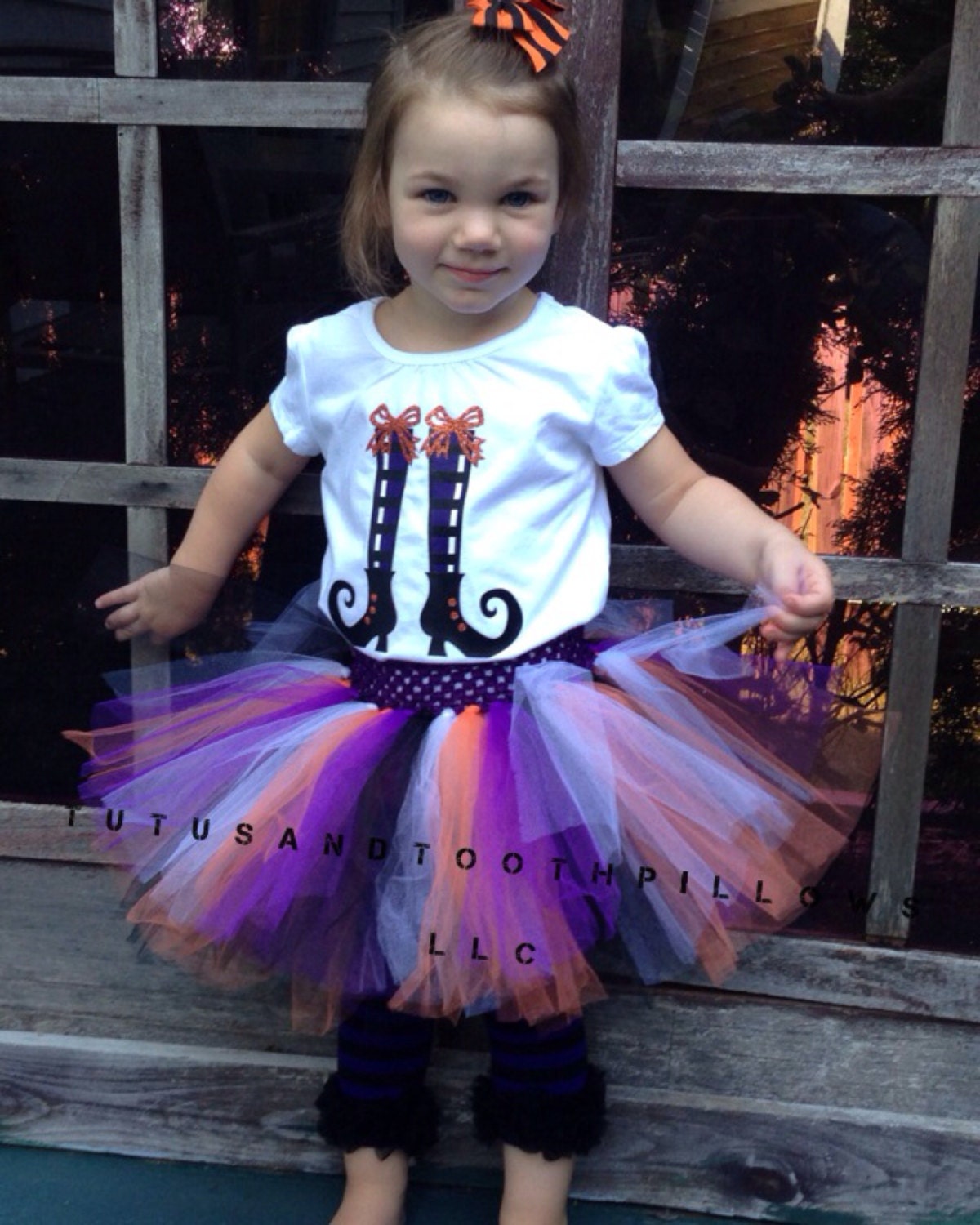 Halloween tutu outfit by Tutusandtoothpillows on Etsy