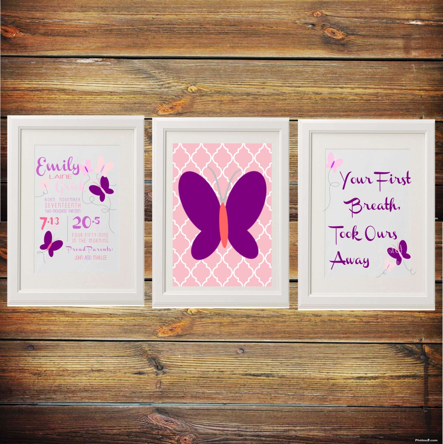 Baby Girl Nursery Decor Butterfly Nursery by