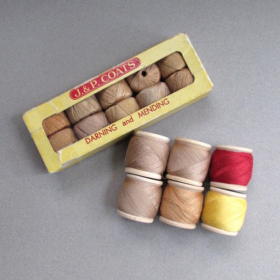 Vintage Cotton Thread Darning and Mending JP Coats and Belding ...