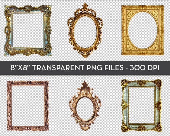 Antique Vintage Picture Frame Clip Art VOL 3 for Digital