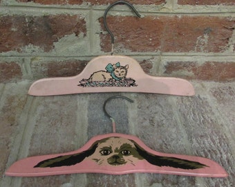 Childrens Clothes Hangers - Vintage 1950's
