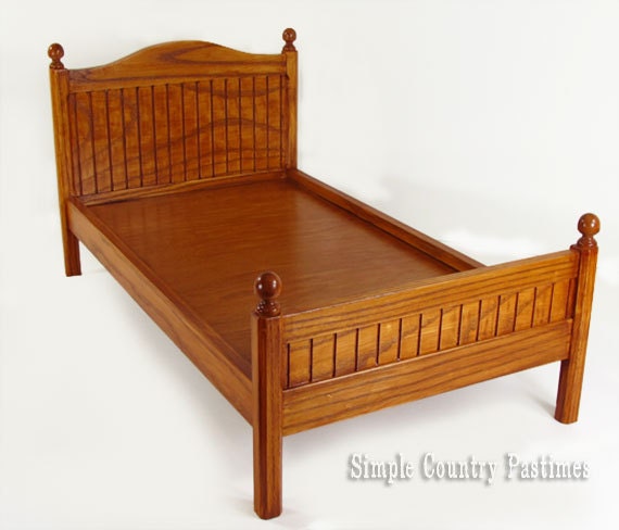 wooden 18 inch doll bed