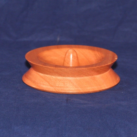 Hand Turned Wood Cherry Ring Holder or Ring by