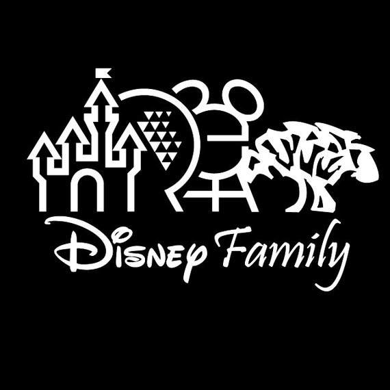 Disney Family 3 Decal Window Car Sticker 7 by theCustomDecals