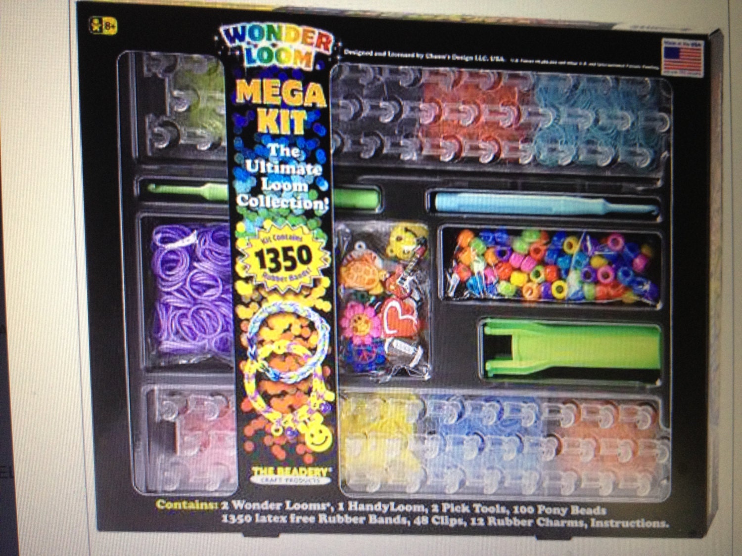 Wonder Loom Mega Kit Rubber Bands C Clips by ExotiCreations