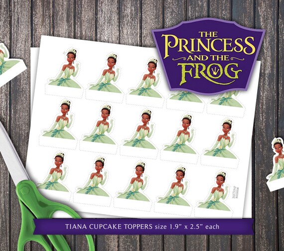 Princess Tiana Cupcake Topper By PartyPopPrints On Etsy princess-tiana-cupcake-topper-by-partypopprints-on-etsy