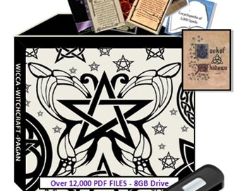 12,000 + Files, Large Collection of Wicca, Witchcraft, Occult & Supernatural eBooks, including Pages for the Replica Book of Shadows