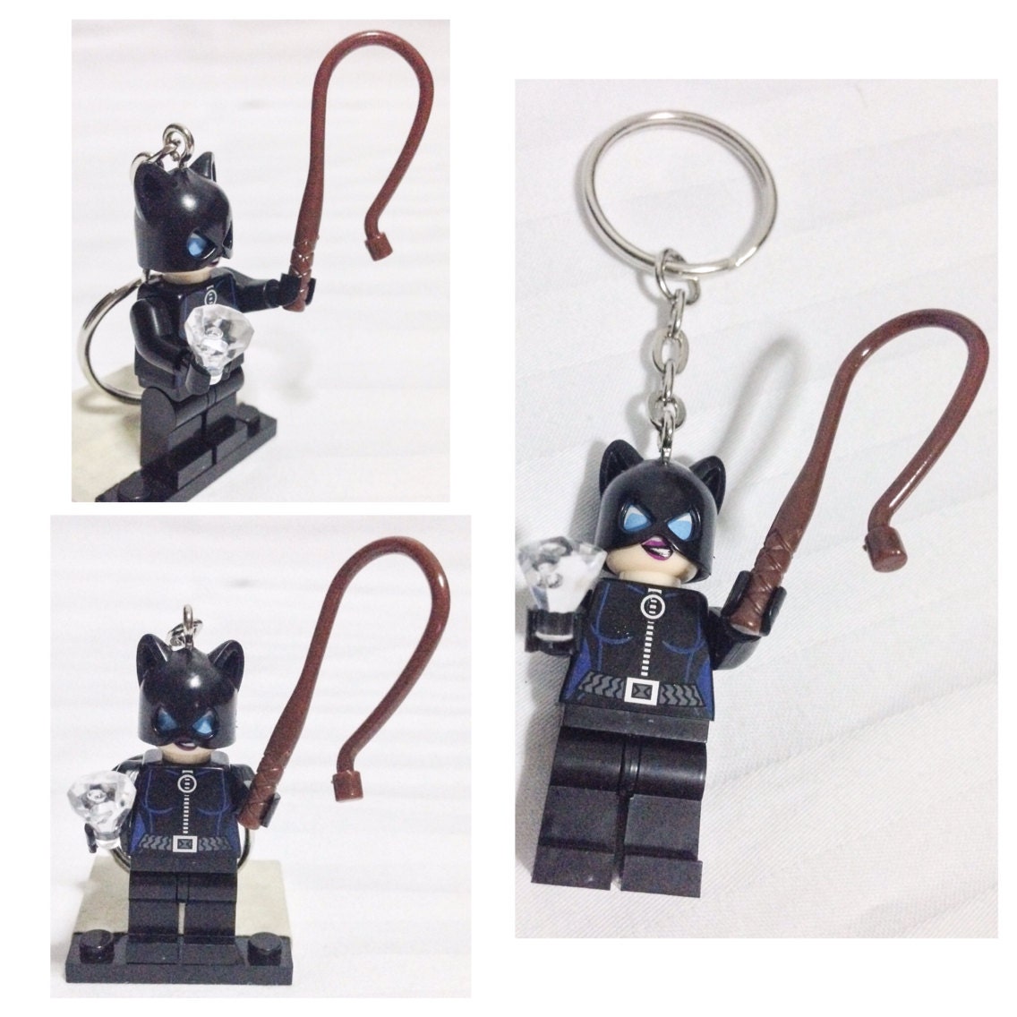 lego catwoman keyring