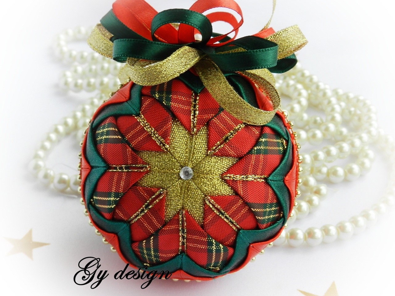 Scottish Christmas ornament xmas ornament quilted ornaments