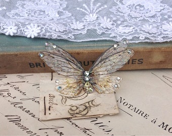 Pretty double Faerie wing Small Brooch