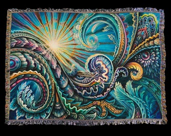 Alex Grey Visionary Art Blanket Wonder by ArtBlanketsOnline