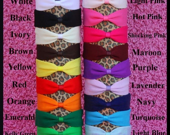 1.5" Cotton Nylon Knit Interchangeable Baby Headbands