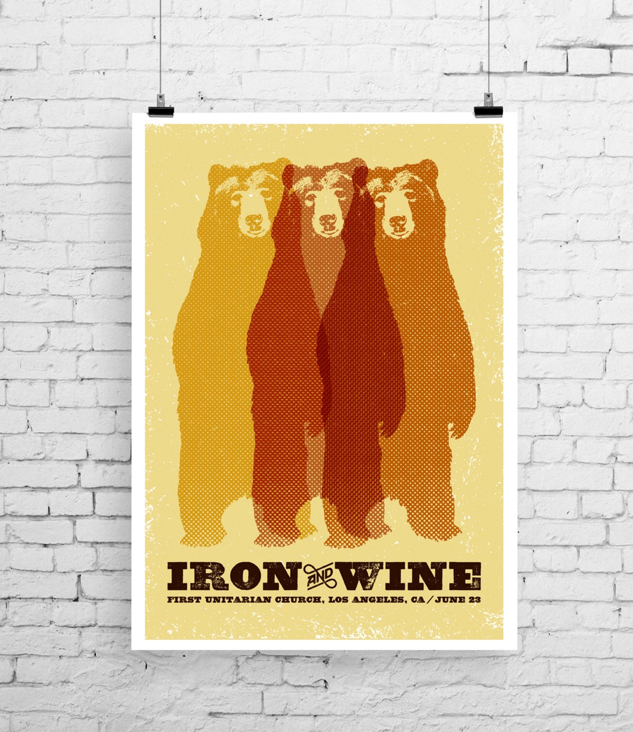 Iron and Wine poster art Iron and Wine poster print music