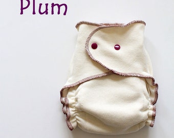 Certified Organic Hemp/Cotton One Size Fitted Cloth Diaper