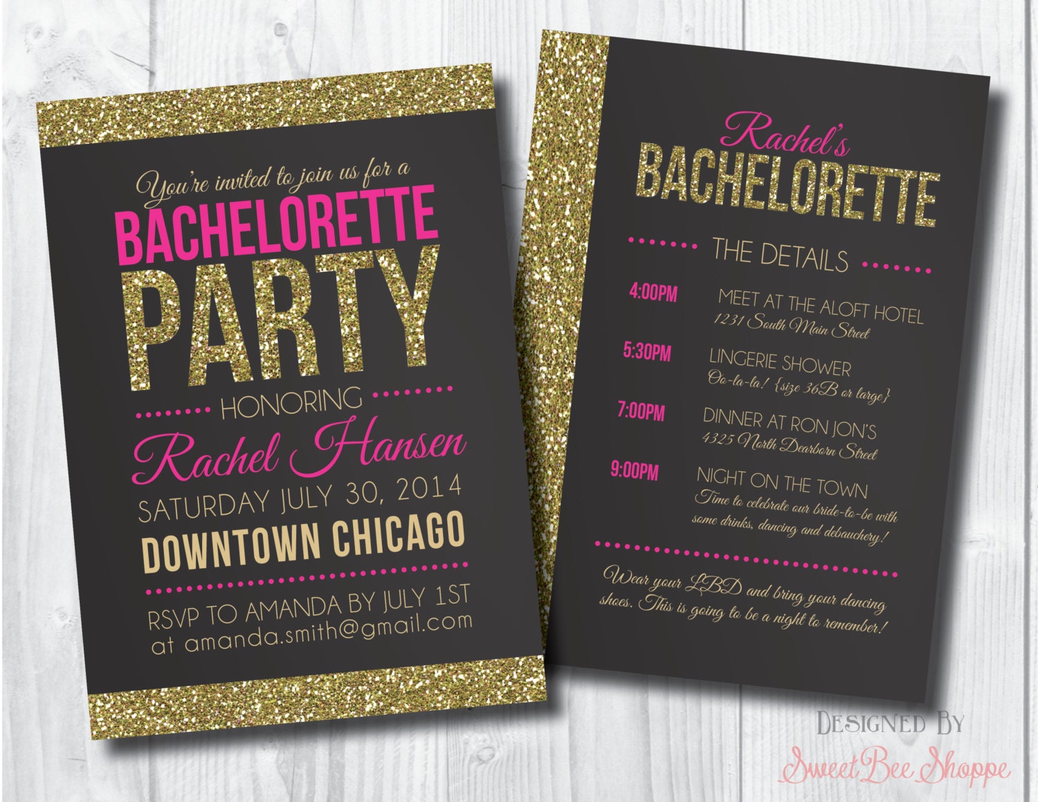 Bachelorette Party Invitations 3