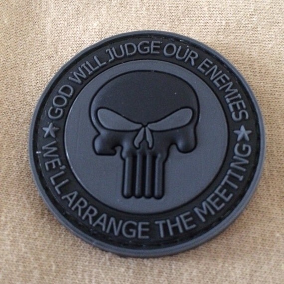 Tactical Punisher Skull PVC Rubber Morale Patch by Patches4You