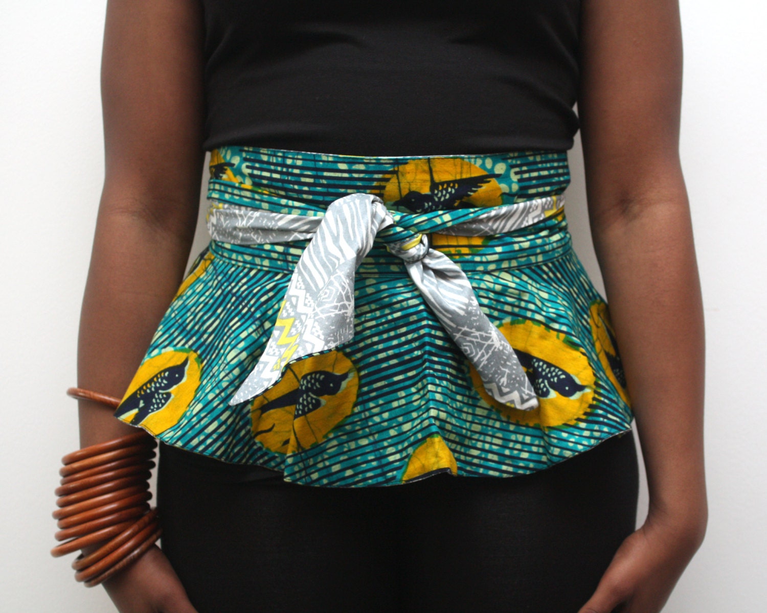 Peplum belt Reversible Ankara Peplum Belt Cotton belt