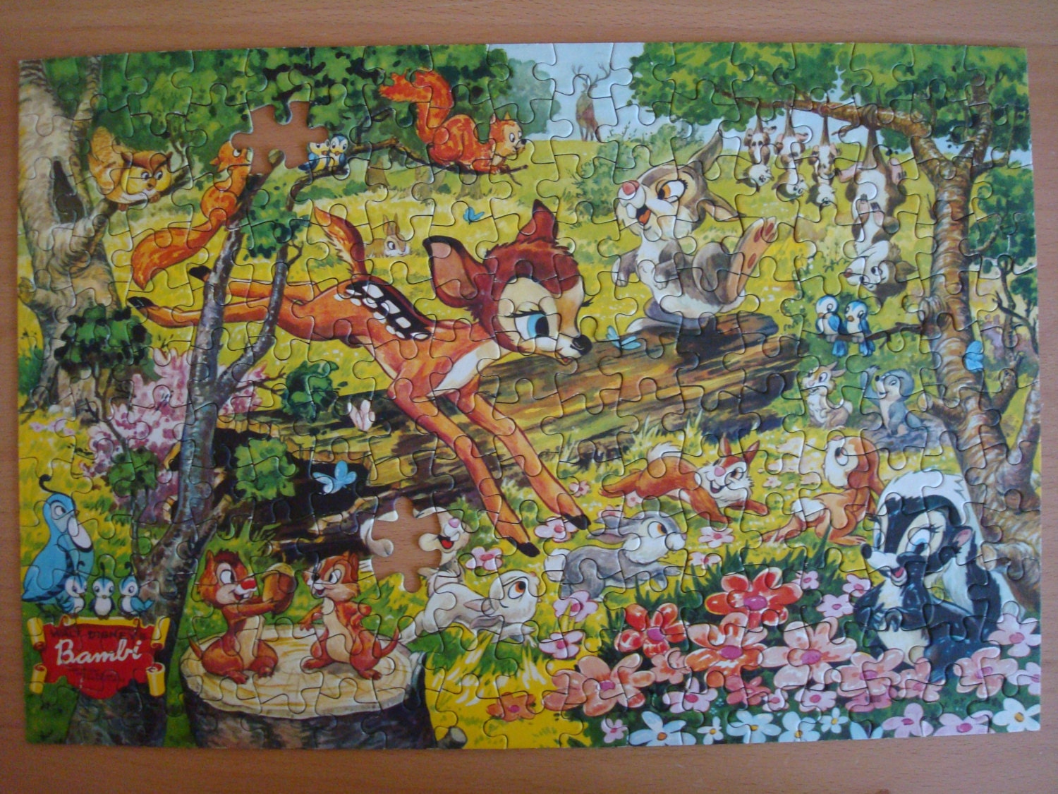 Vintage 1950s Walt Disney jigsaw puzzle Bambi