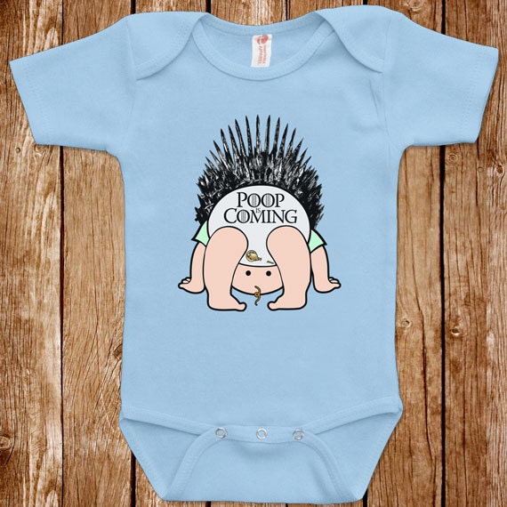 Funny Baby Infant Game Of Thrones Poop Is Coming Bodysuit One Piece ...