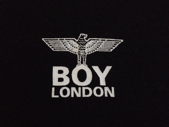 Vintage BOY LONDON Logo Sweater Sweatshirt Sz L Made by ZCaballero