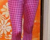 pink houndstooth pants