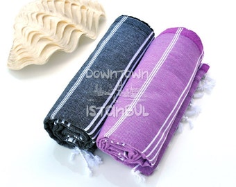Guest Towel Set of 2 Turkish Bath Towel - Turkey Peshtemal France Linen Towel Sea Beach Towel Beach Wedding Swim Cover Up Beach Sarong Towel