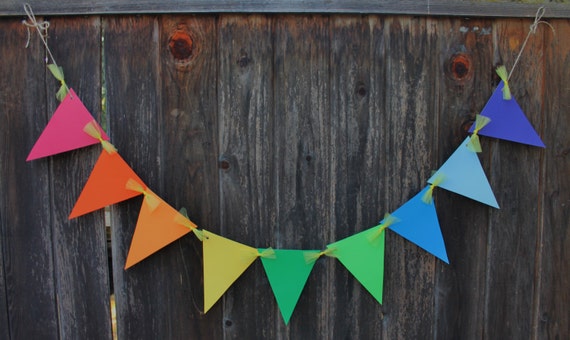 Elementary School Bunting Rainbow Bunting by TaylorMadeDesigns3