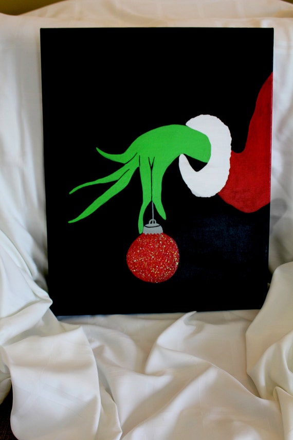 Items similar to Hand Painted 11x14 The Grinch on Etsy
