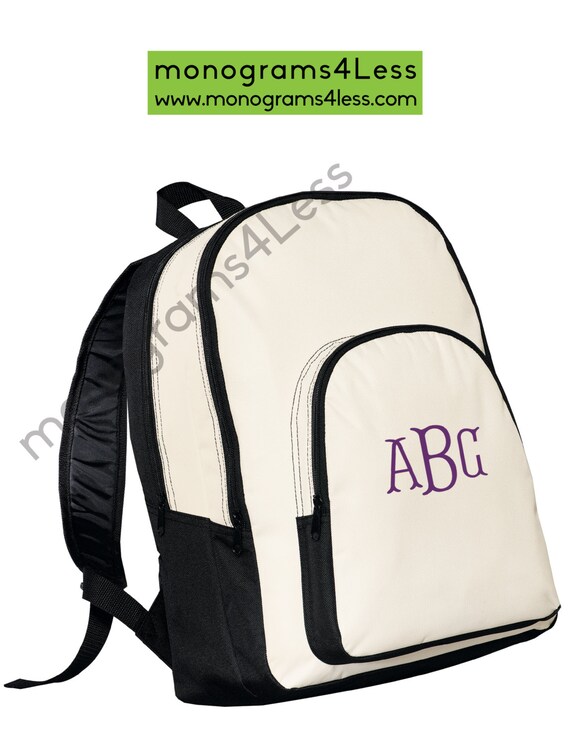 clear backpack monogram
