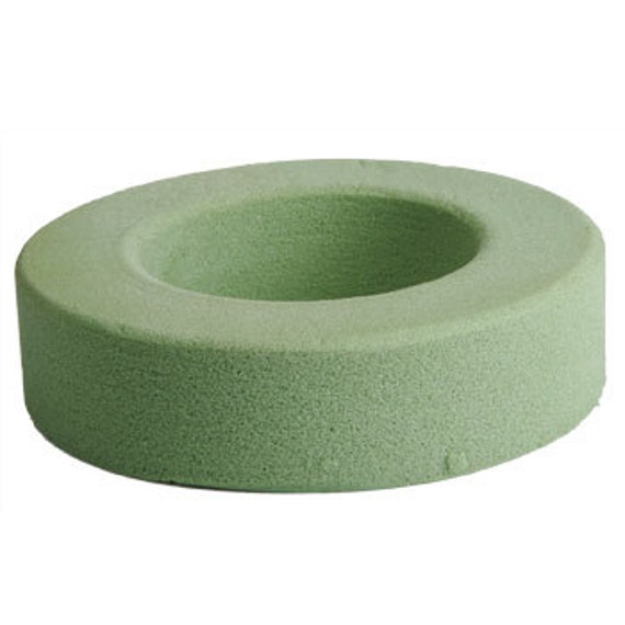 FLORAL FOAM DRY Ring Green Ring is 7.9 in x 1.5 in and inside