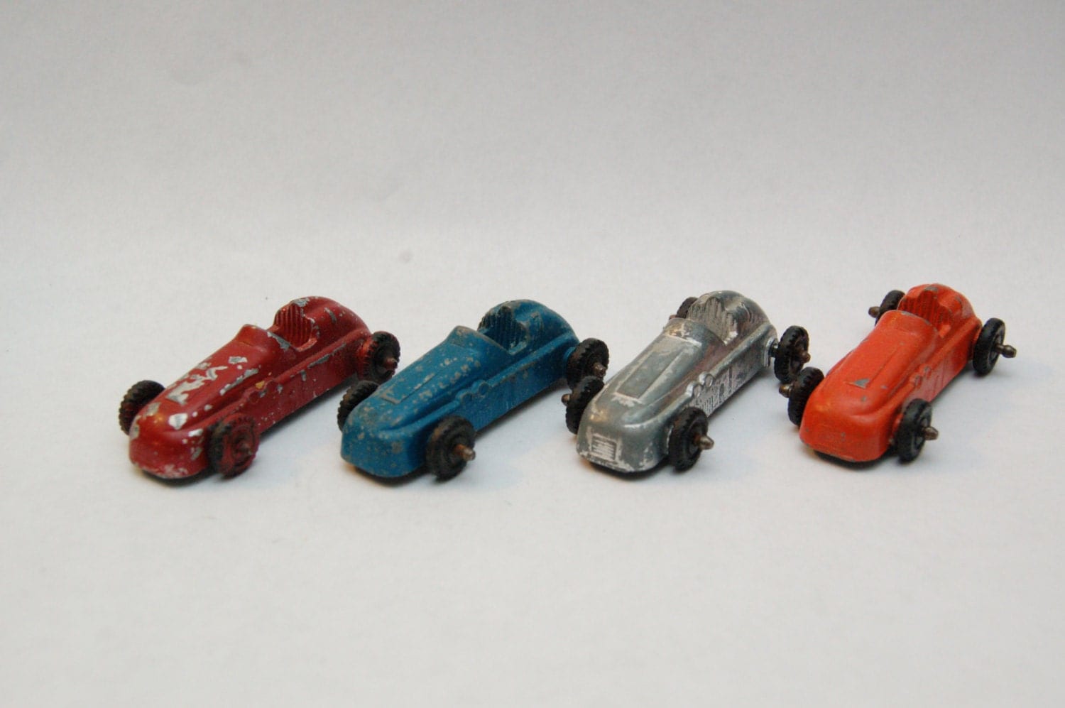Vintage Die Cast Car Midge Toy made in USA lot of 4 Indy