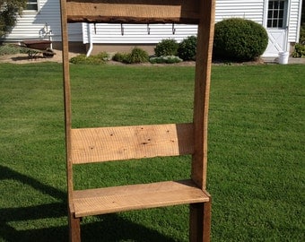 Barnwood Bench and Coat Hanger