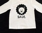 Camiseta personalizada y vinilo de corte modelo "León" KIDS