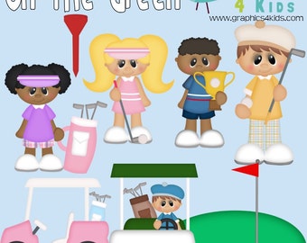 Kids golf invitation | Etsy