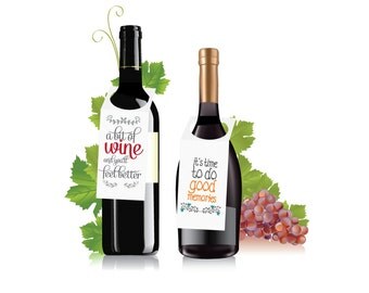 Custom wine labels for gifts