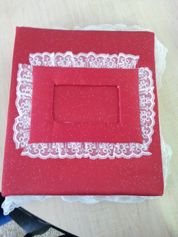 Fabric covered photo albums