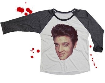 T-shirt Manches Longues Elvis Presley - Design Tie-dye Rock & Roll REBEL - Tailles S à 2XL