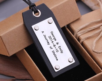 Custom Leather Luggage Tags - Handstamp Luggage Tags - Travel Luggage tag - Graduation Gift