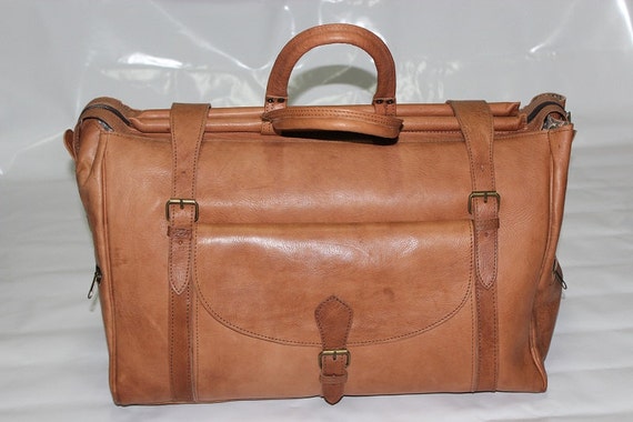 moroccan leather travel bag