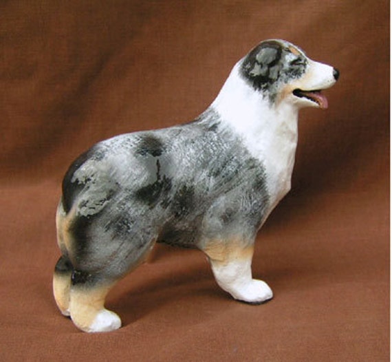 australian shepherd dog figurines