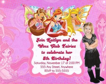 carte invitation winx club