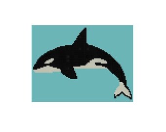 Cross Stitch Pattern PDF: Orca (Killer Whale) - quick, easy, and great ...
