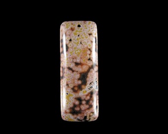 SALE - Ocean Jasper Pendant Bead -60x22x8 mm
