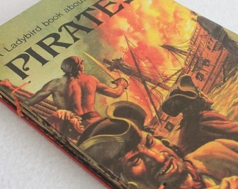 SALE Vintage Book Journal / Recycled Old Book / Pirates / Rebound Journal by PrairiePeasant